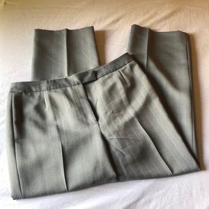 Grey pleated Evan Picone women’s dress pants